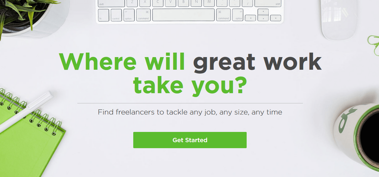 Upwork to find freelance writers