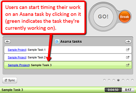 time tracking asana tasks with time doctor