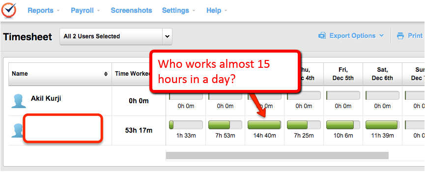 employee working 15 hours a day
