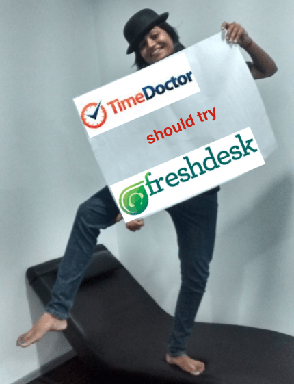 Preethie, email from Freshdesk to Time Doctor