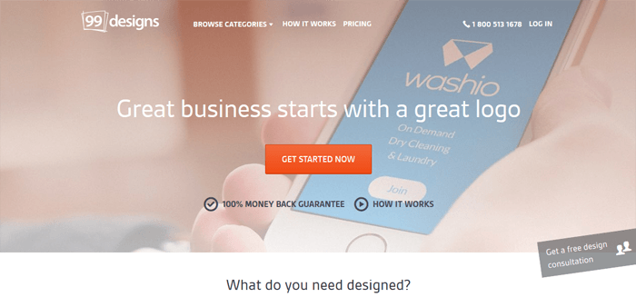 99designs for outsourcing design