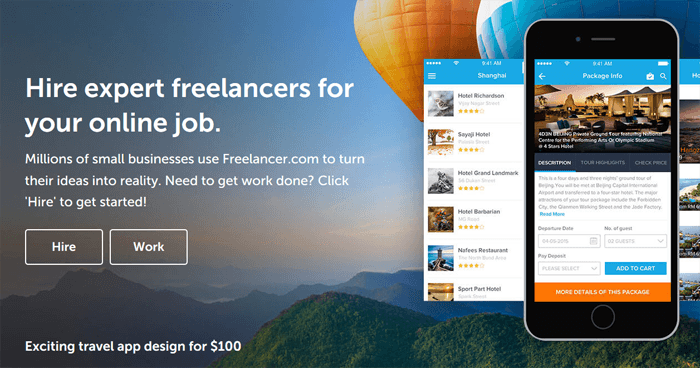 Freelancer.com online outsourcing marketplace