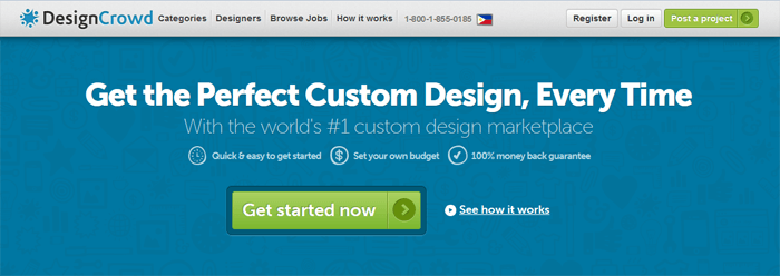 DesignCrowd custom design marketplace