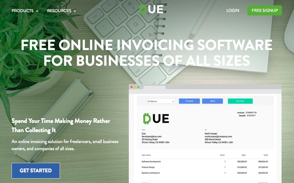due invoicing software