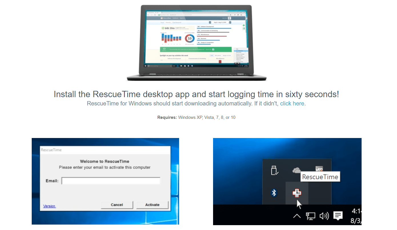 RescueTime software
