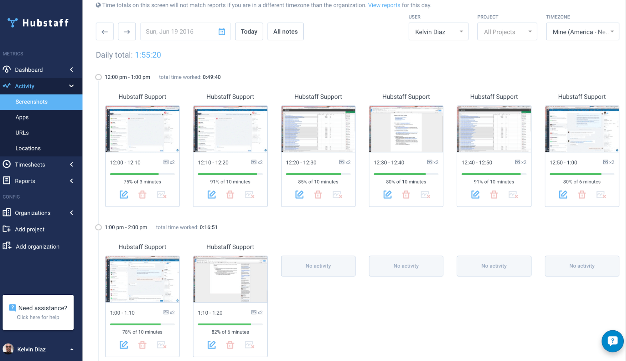 screenshot monitoring