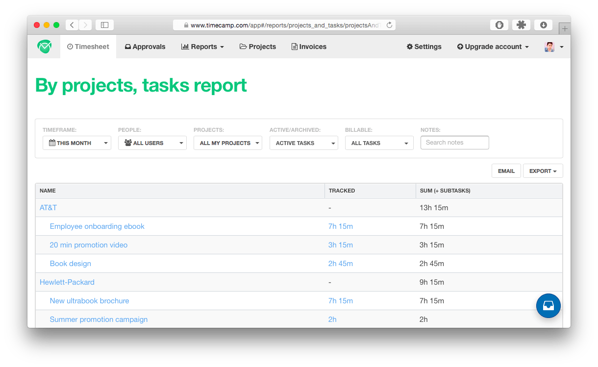 TimeControl, Timesheet management software- QuantumPM