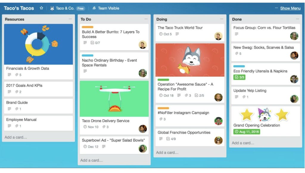 trello boards