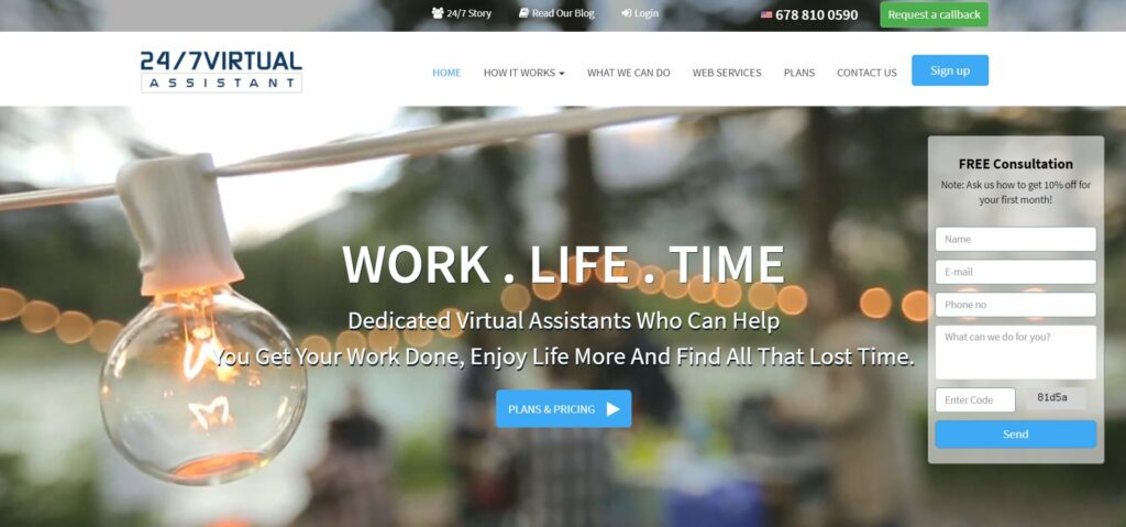 24/7 virtual assistant