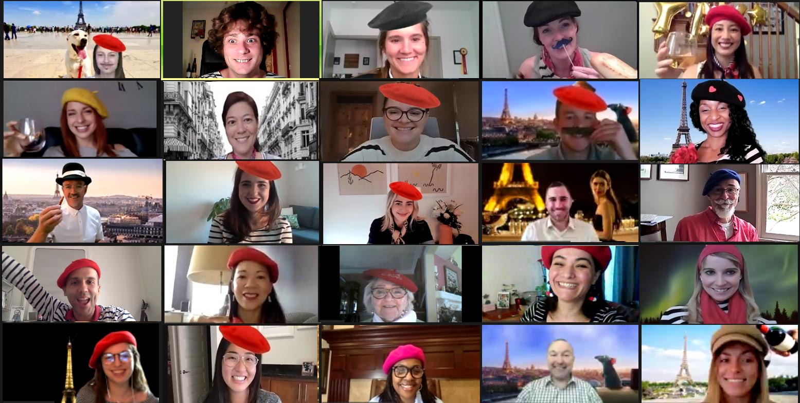 virtual paris team building