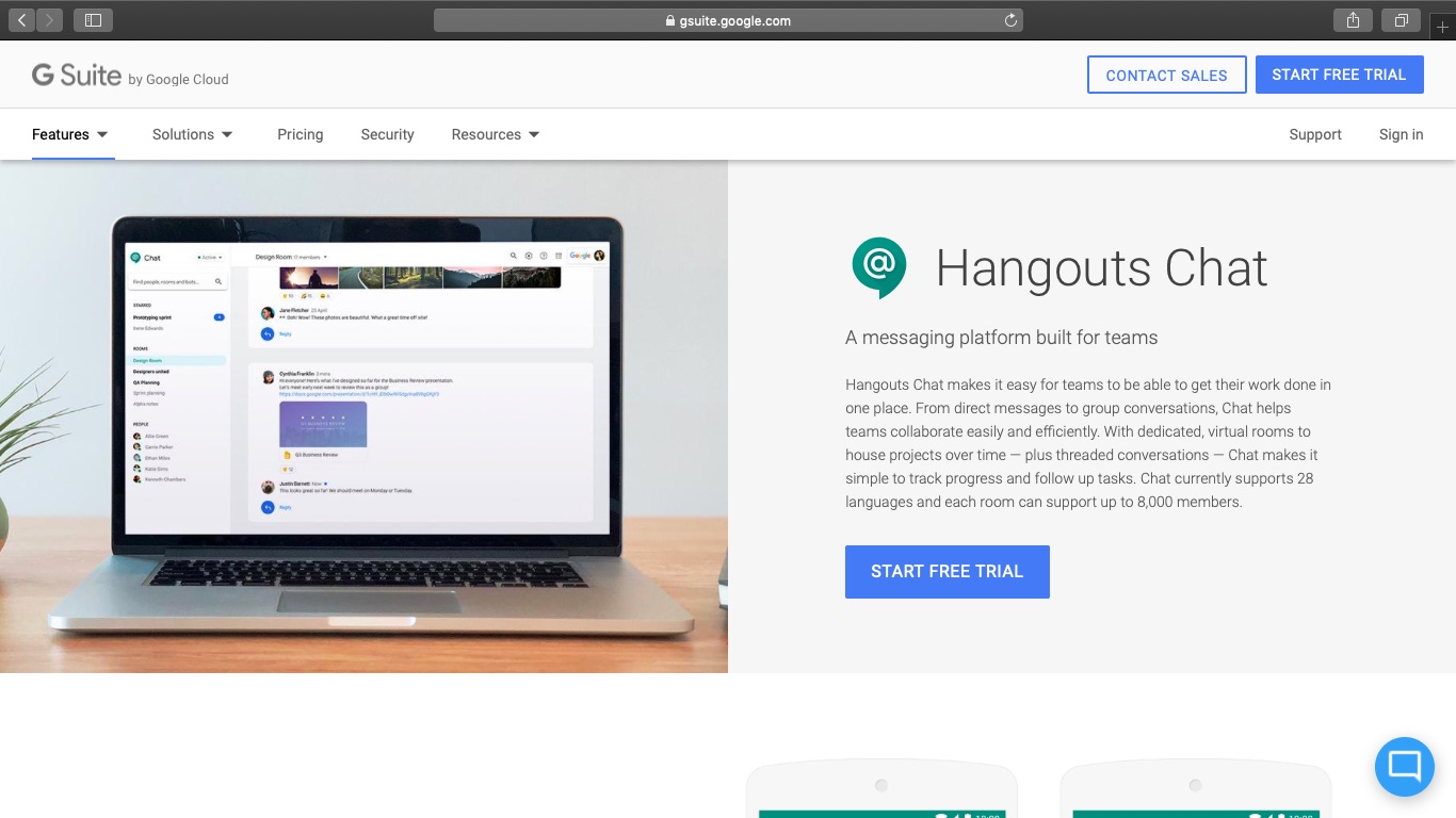 hangouts chat