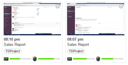 slack screenshots on time doctor