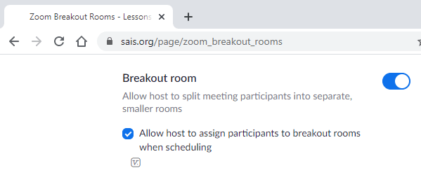 enable breakout rooms zoom