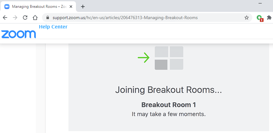 joining breakout rooms
