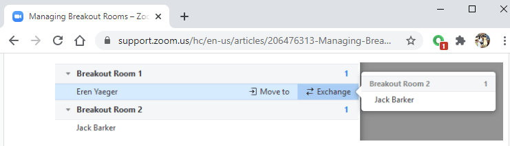 managing breakout rooms