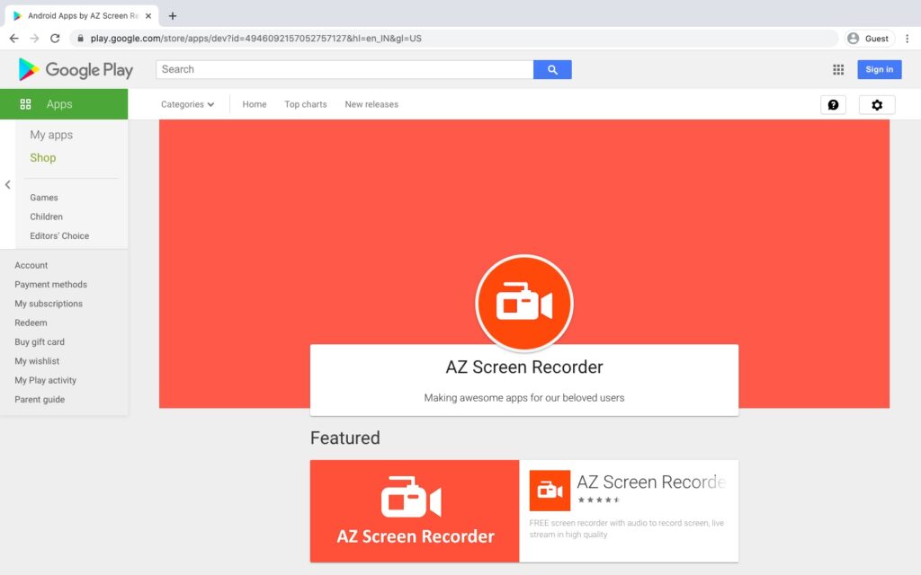 az screen recorder