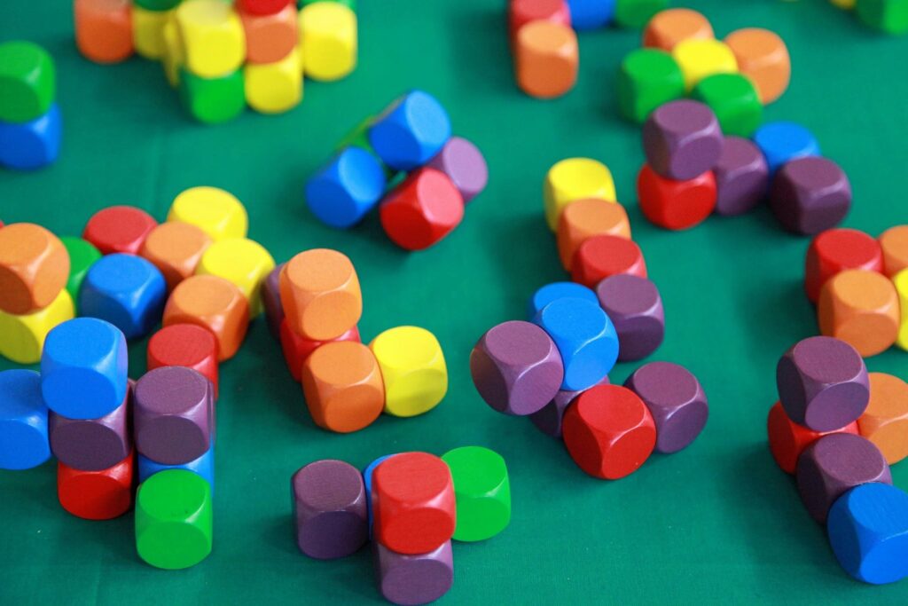 colored blocks