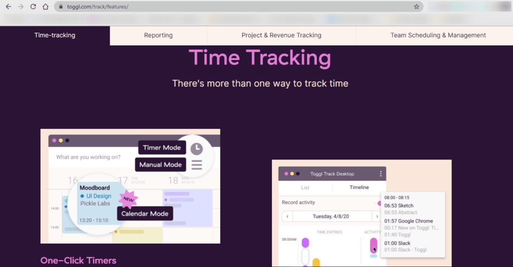 toggl track time tracking
