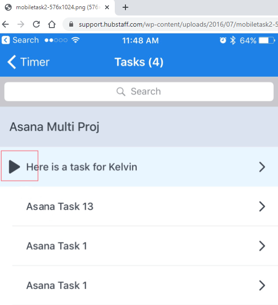 hubstaff asana tasks