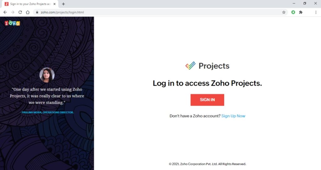 Zoho Projects