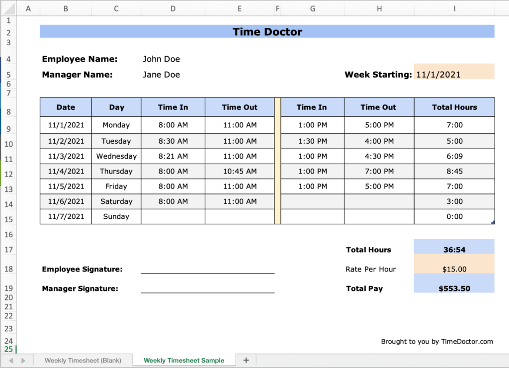 excel task tracking template