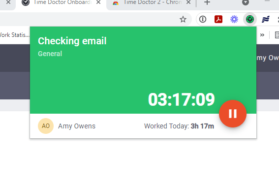 Time Doctor Chrome extension