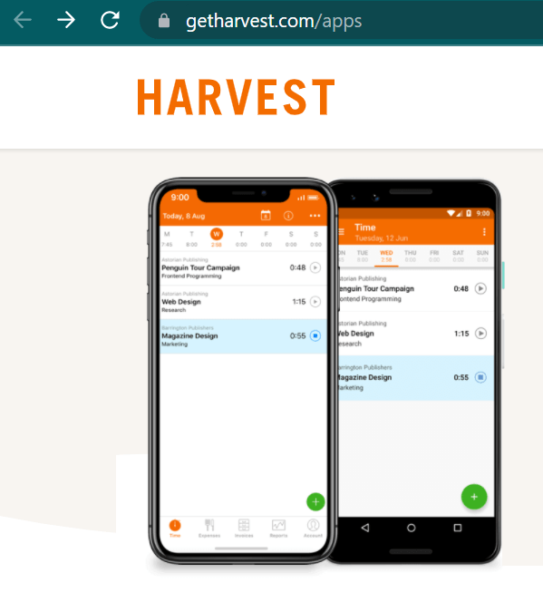Harvest Android App