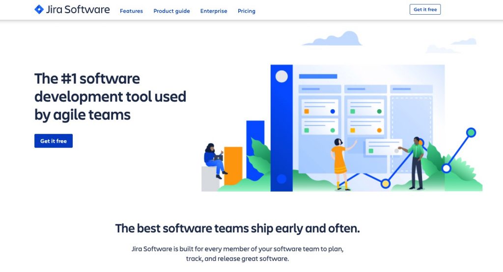 JIRA homepage