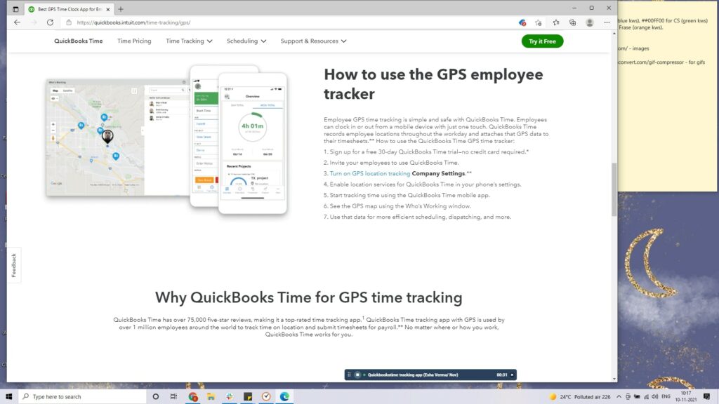 Quickbooks GPS