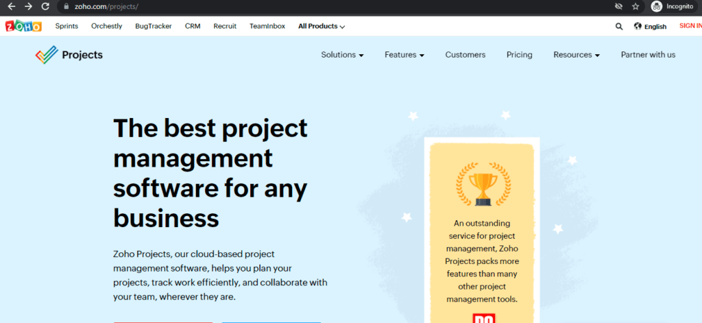 zoho projects