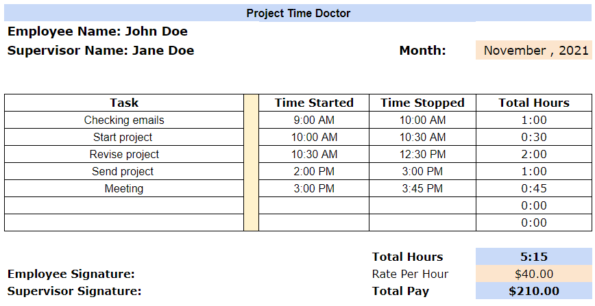 Free paralegal timesheet templates (Excel, PDF, Word)