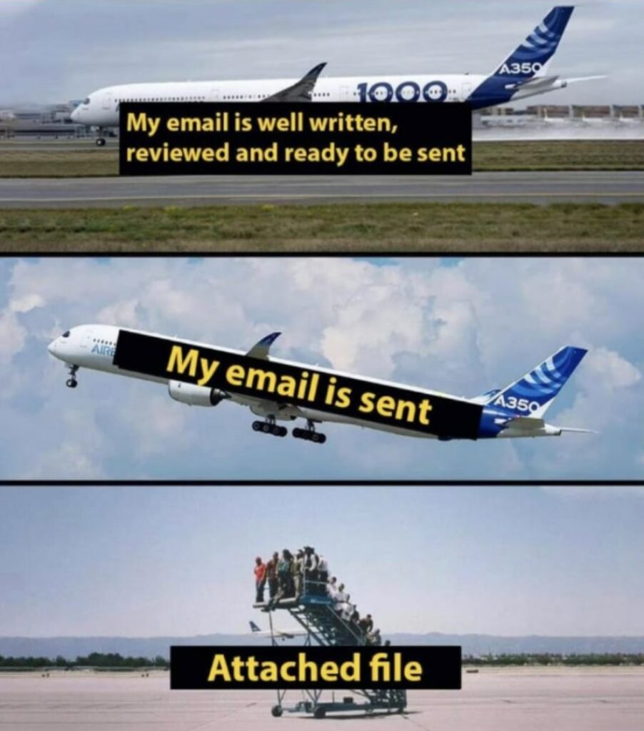 Incomplete Email meme