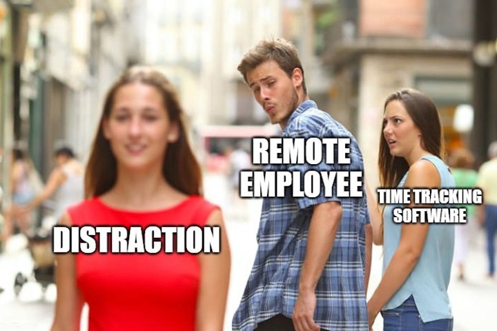 Remote Work Distractions meme