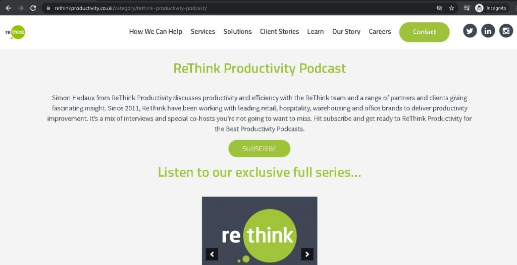ReThink Productivity Podcast