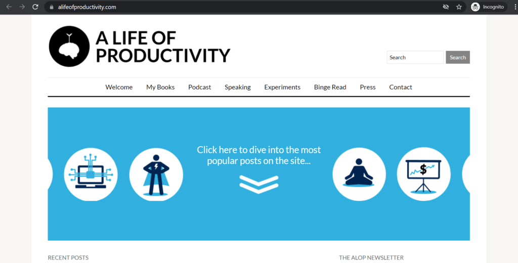 a life of productivity