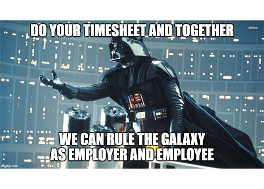 employees taking friendly timesheet reminder seriously