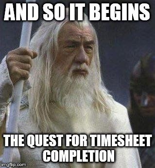 the quest for timesheet completion