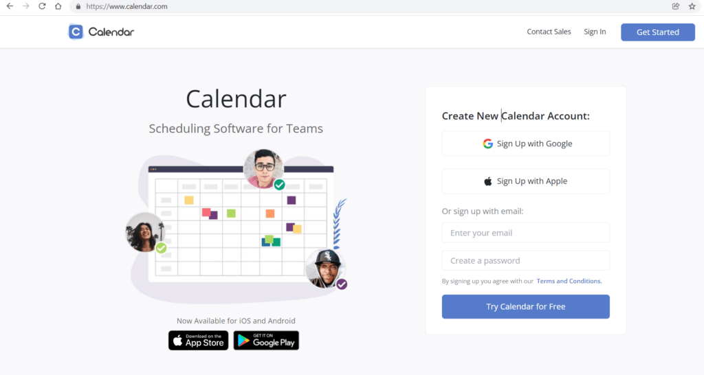 calendar for Scheduling