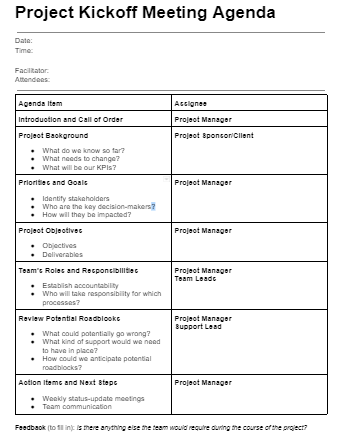 How to Write an Agenda for a Meeting