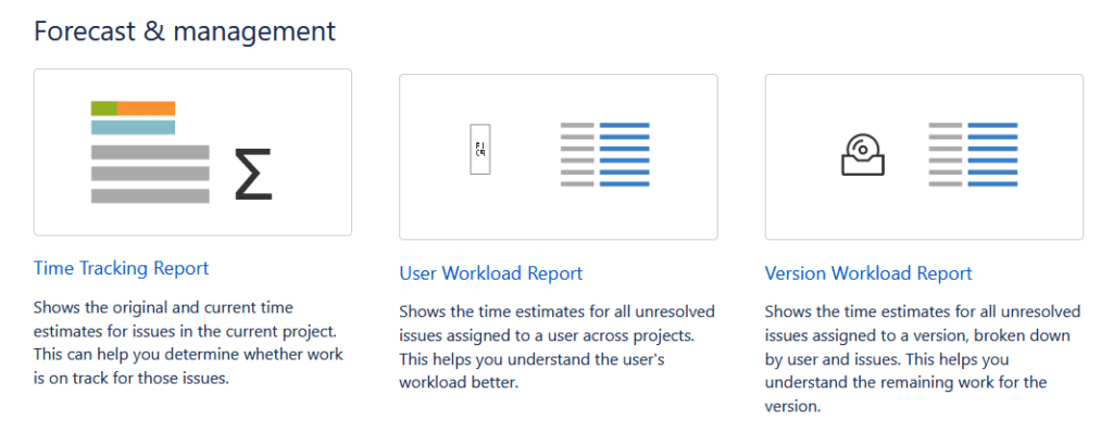 jira forecast and management