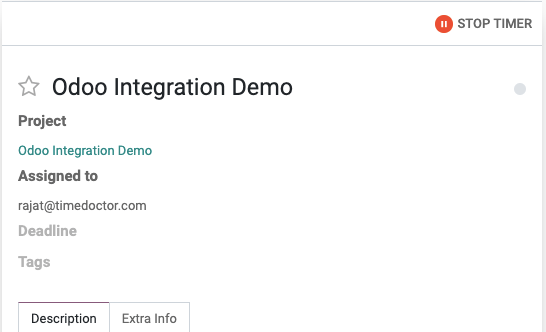 time doctor odoo integration demo