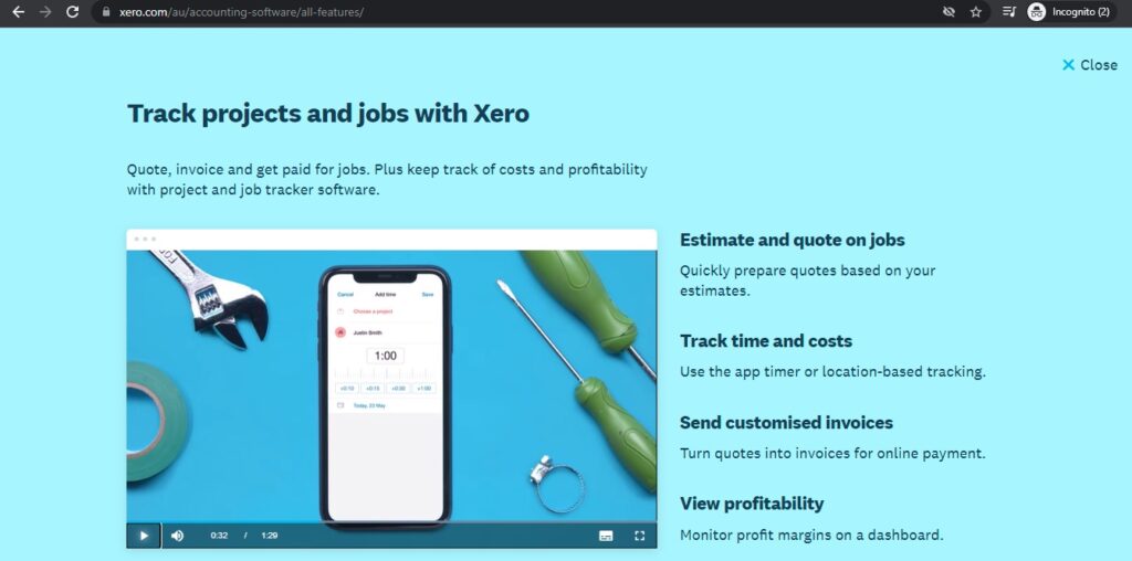 xero project app