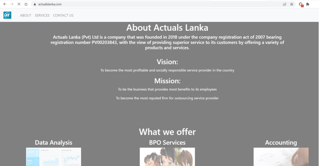 Actuals Lanka