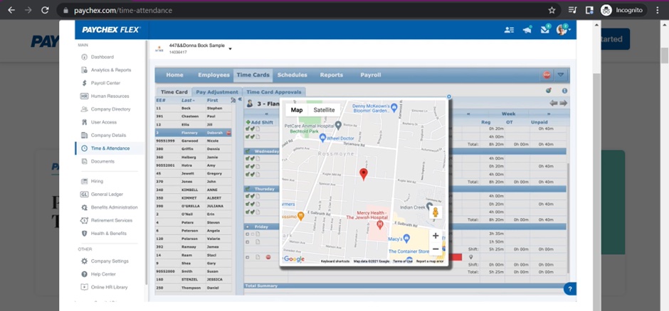 Paychex Geolocation and Geo-fencing