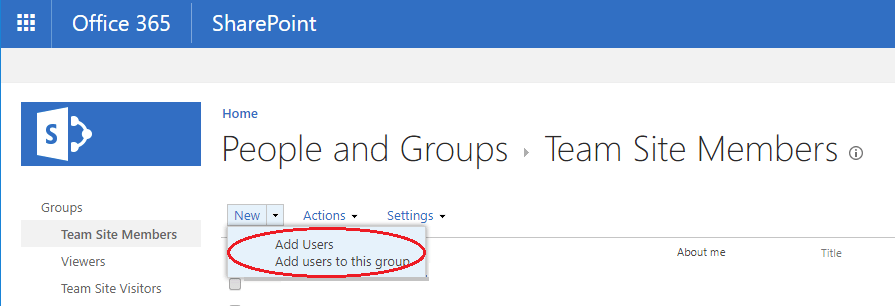 SharePoint Add Users