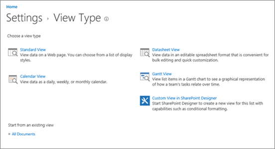 SharePoint Create A Custom View