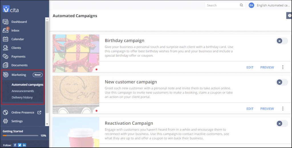 Automated campaign