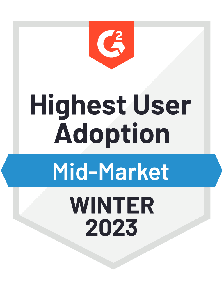G2 EmployeeMonitoring Highest User Adoption Mid-Market Adoption