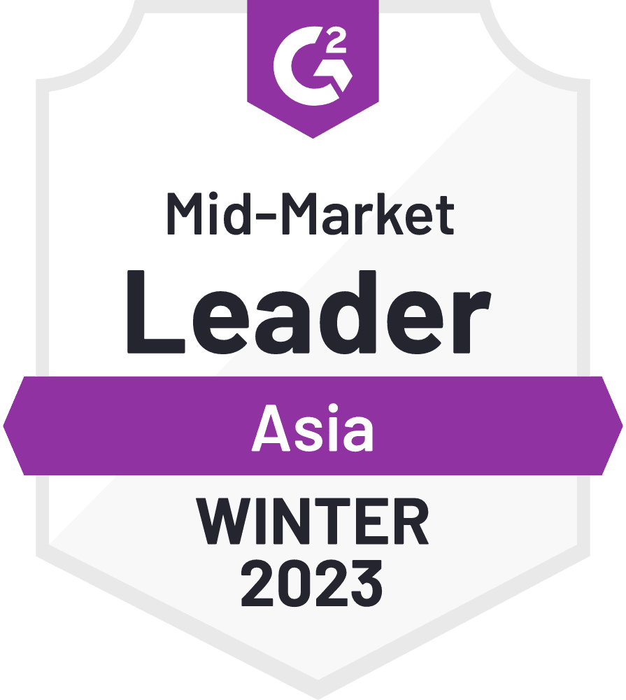 G2 TimeTracking Mid-Market Asia Leader