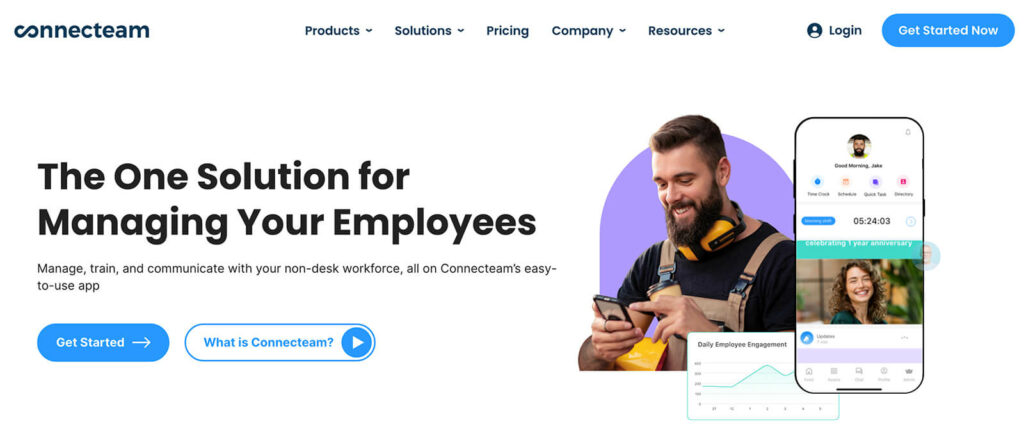 Connect team homepage